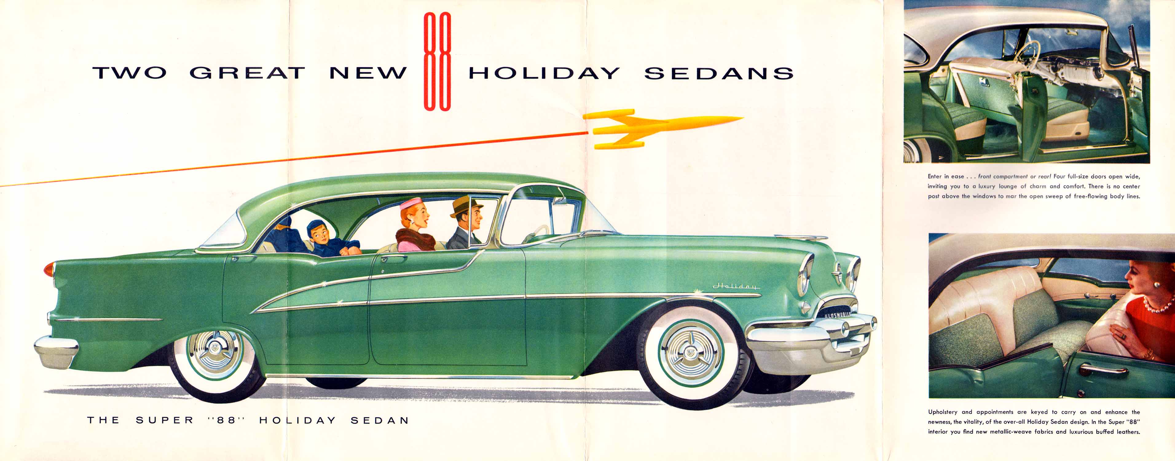 1955 Oldsmobile Holiday Sedan Foldout Page 2